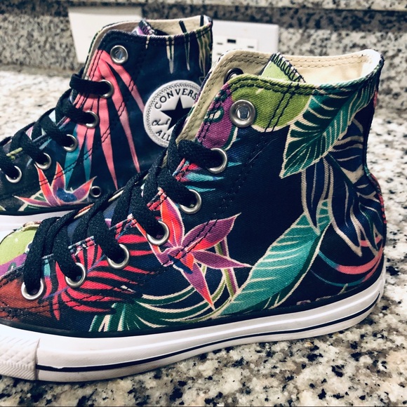 converse tropical print